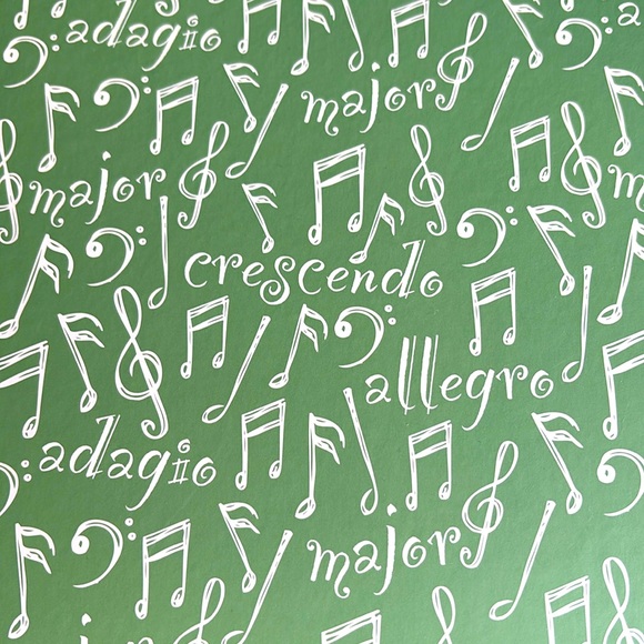 Music Notes and Terms along with Treble and Base Clefs NESTING BOX - metal lock - Picture 5 of 14